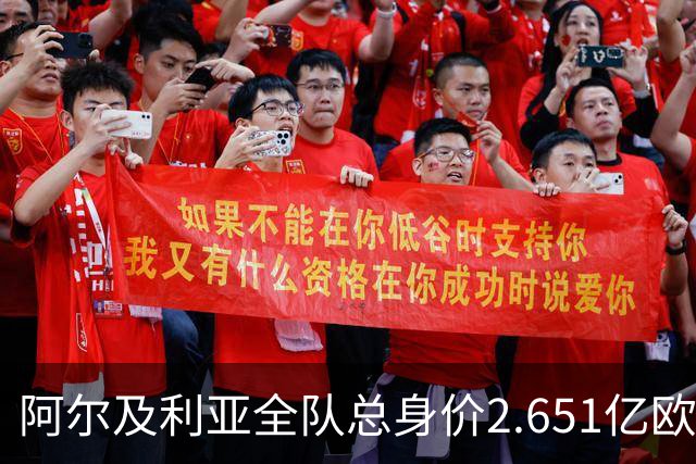 阿尔及利亚全队总身价2.651亿欧，26名球员中马扎的4500万欧最高